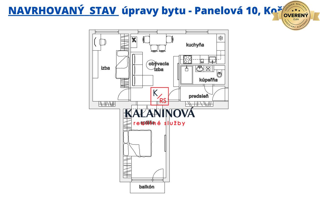 Navrhovaný stav bytu Panelová 10, Košice.png